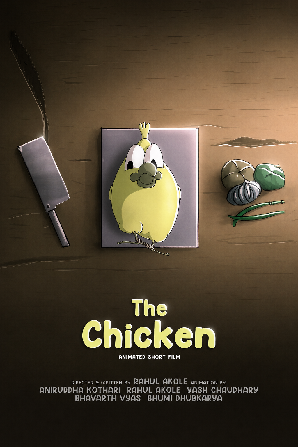 Poster for The Chicken, a 2024 Psychological short film, directed by Rahul Akole, on The Short Film Show