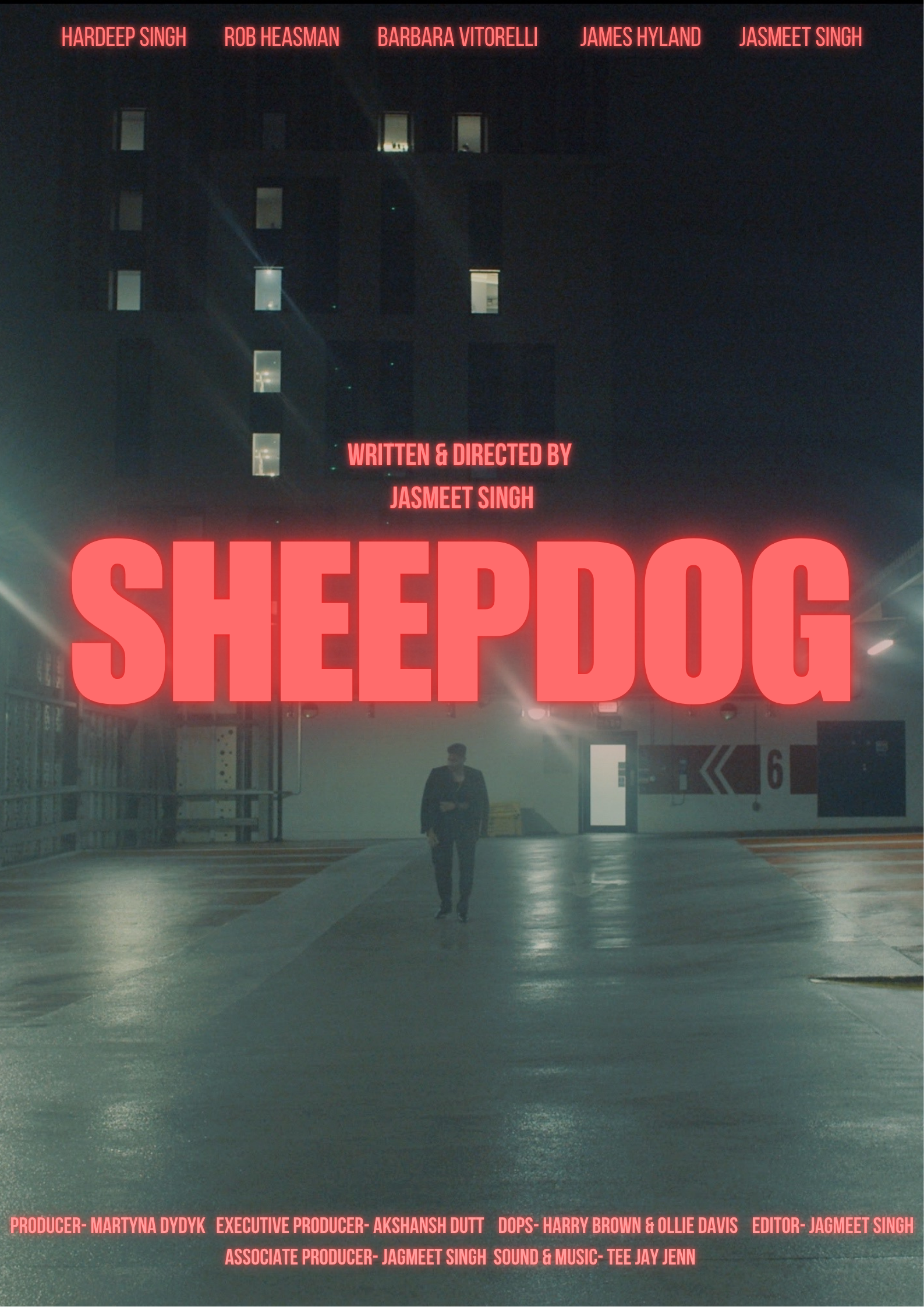 Poster for Sheepdog, a 2024 Crime short film, directed by JASMEET SINGH, on The Short Film Show