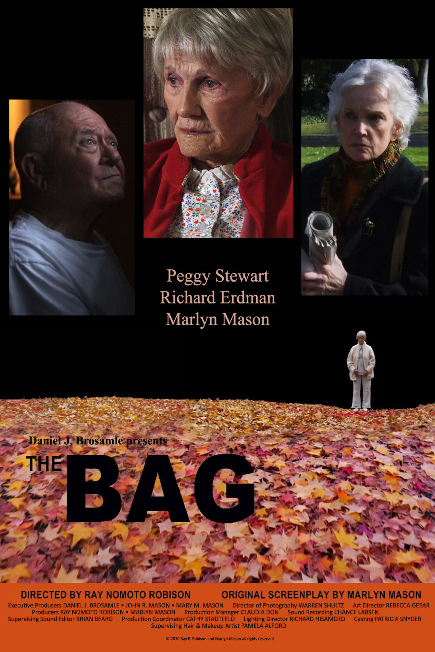 Poster for The Bag, a 2010 Drama short film, directed by Ray Nomoto Robison, on The Short Film Show
