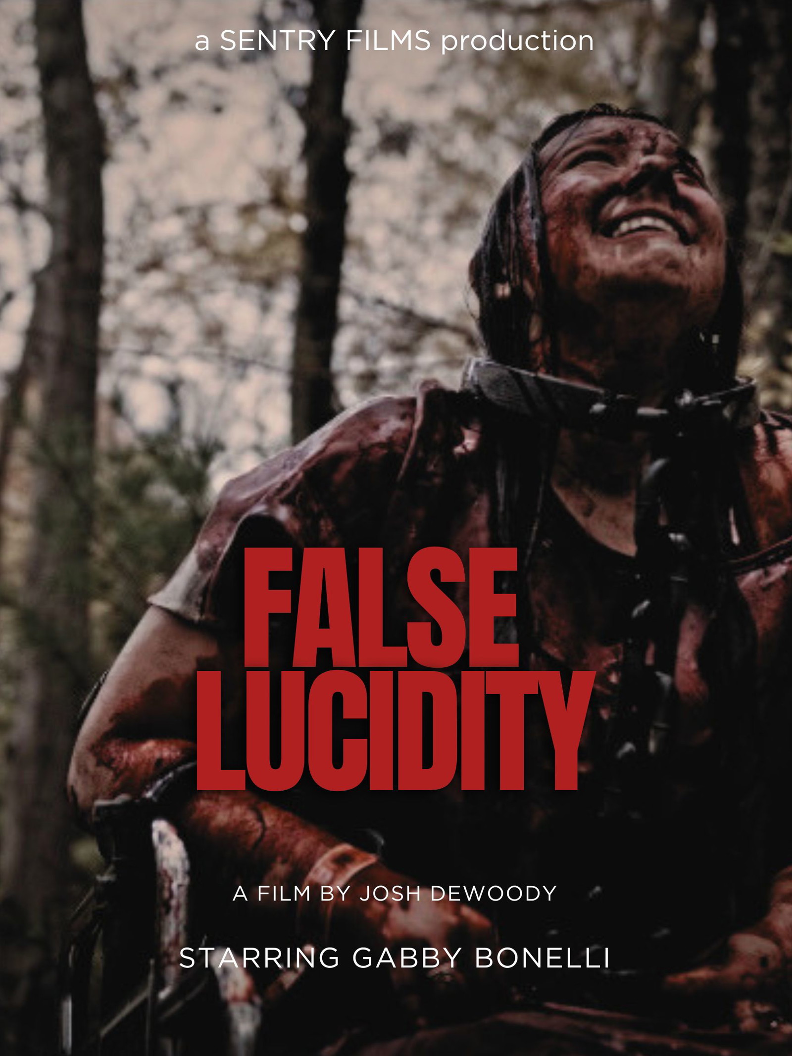 Poster for False Lucidity, a 2026 Horror short film, directed by Joshua Dewoody, on The Short Film Show