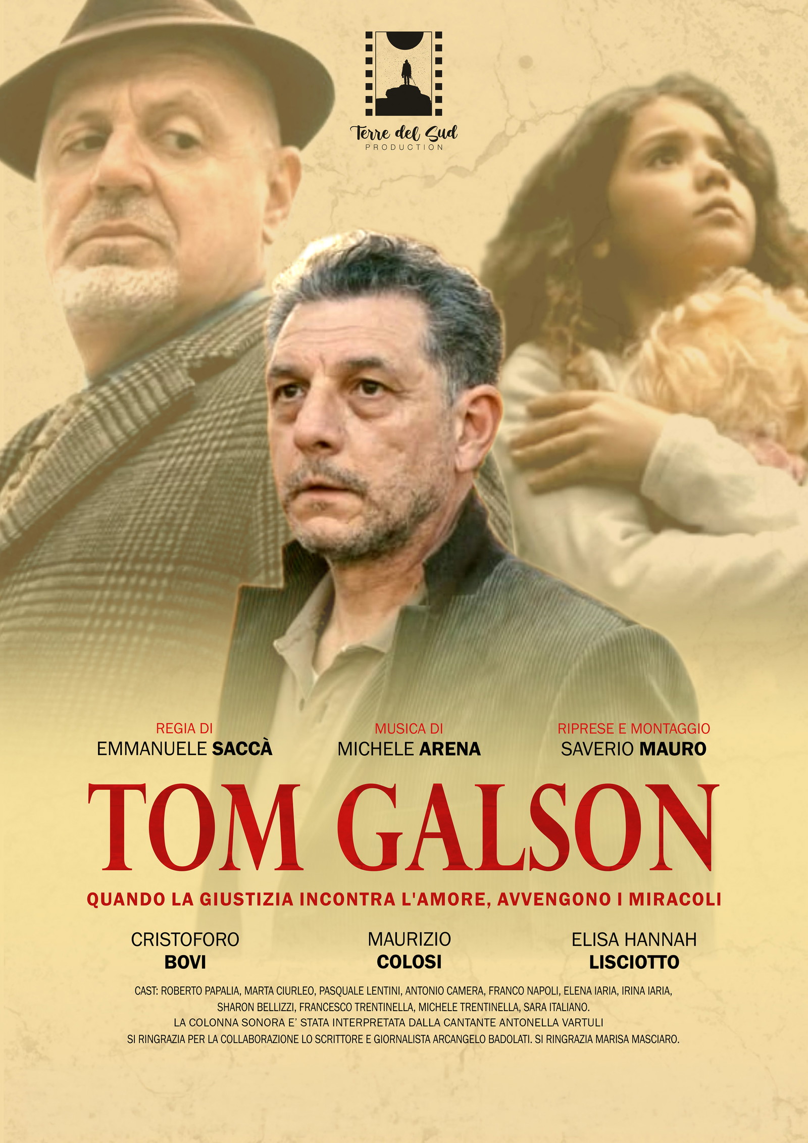 Poster for Tom Galson, a 2025 Crime short film, directed by Emmanuele Saccà, on The Short Film Show
