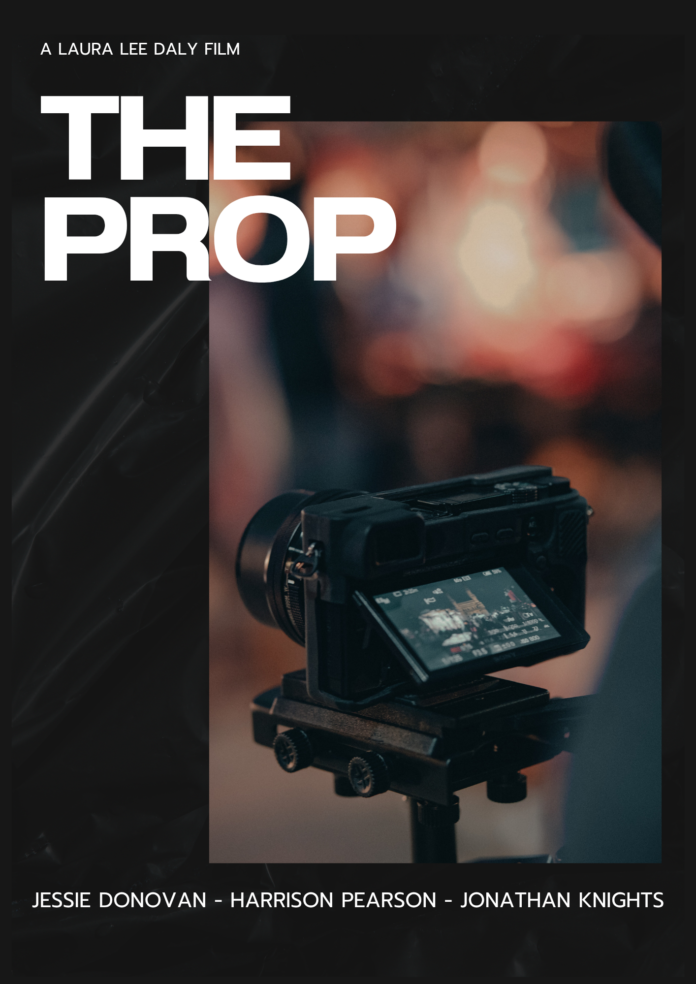 Poster for The Prop, a 2025 Comedy short film, directed by Laura Lee Daly, on The Short Film Show