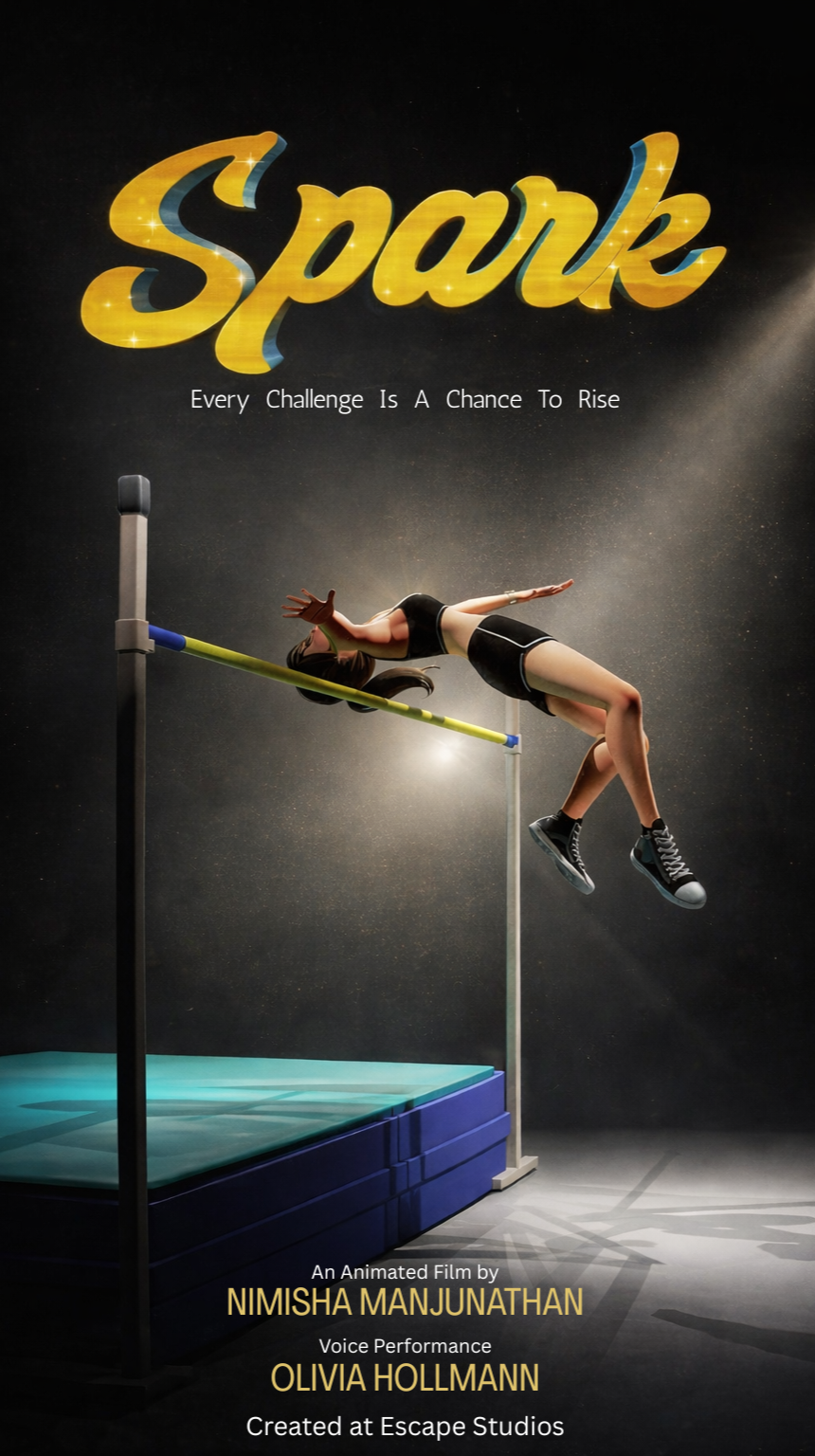Poster for Spark, a 2026 Animation short film, directed by Nimisha Manjunathan, on The Short Film Show
