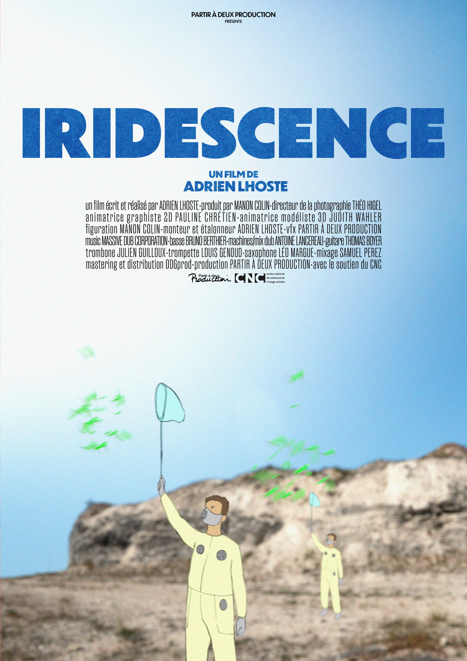 Poster for Iridescence, a 2025 Animation short film, directed by Adrien Lhoste, on The Short Film Show