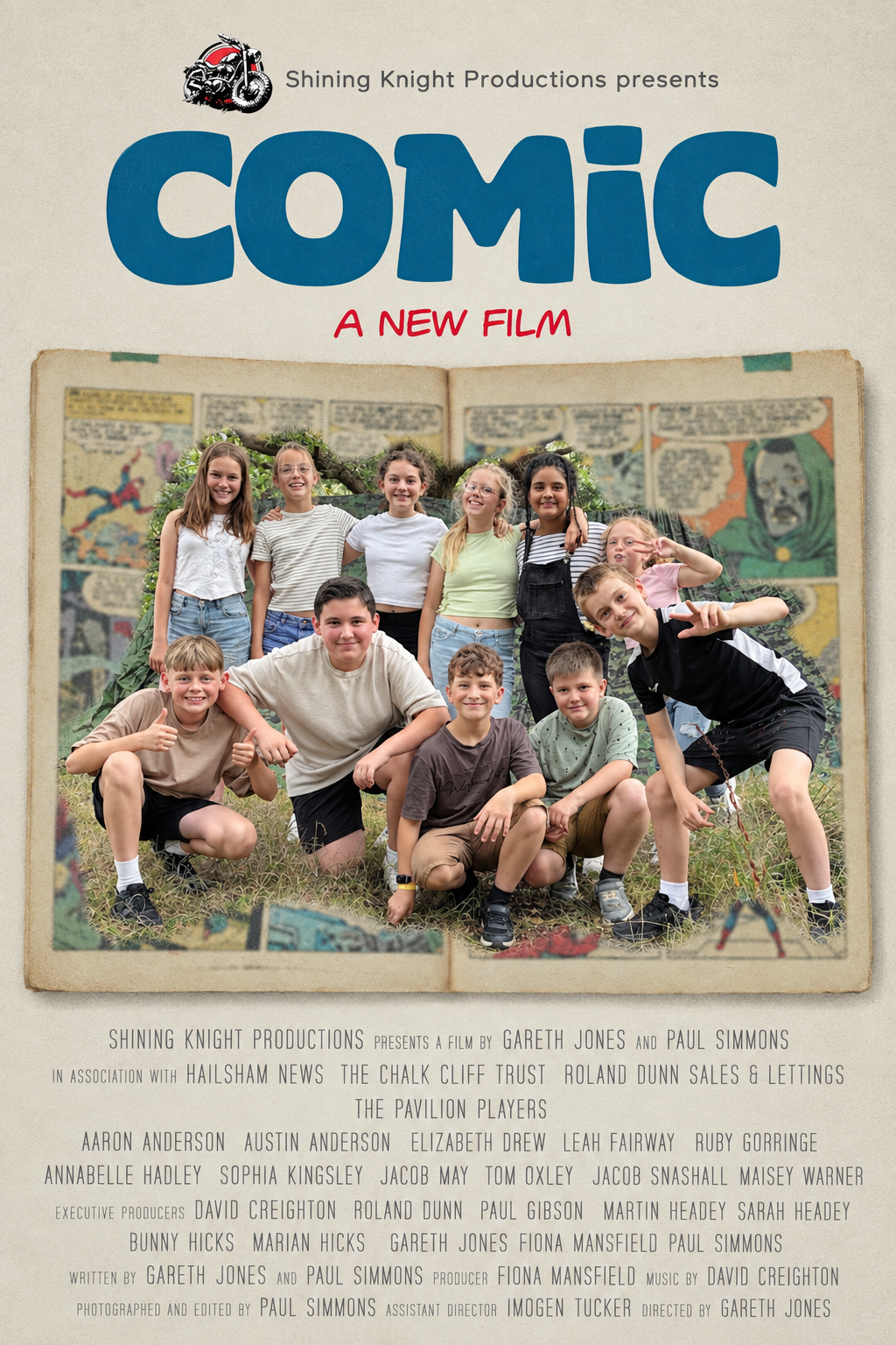 Poster for Comic, a 2025 Family short film, directed by Gareth Jones, on The Short Film Show